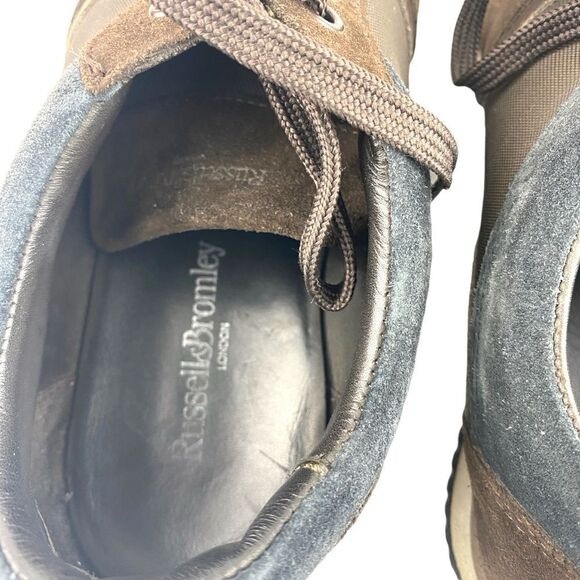 RUSSELL AND Bromley London Mens Brown & Black Fast Pace Lace Up Sneakers EU 41 - Picture 10 of 14
